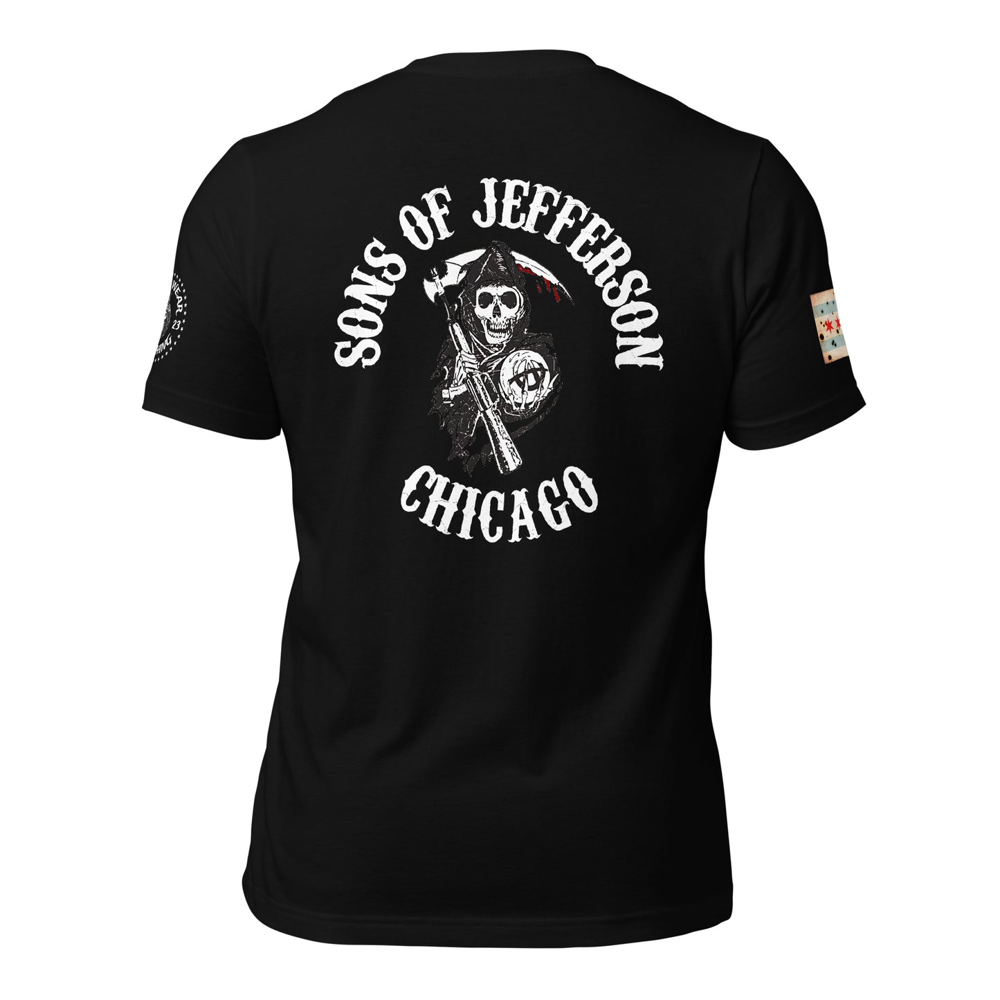 District 016 - Jefferson Park: Chicago Police Sons of Anarchy Inspired Tee Shirt