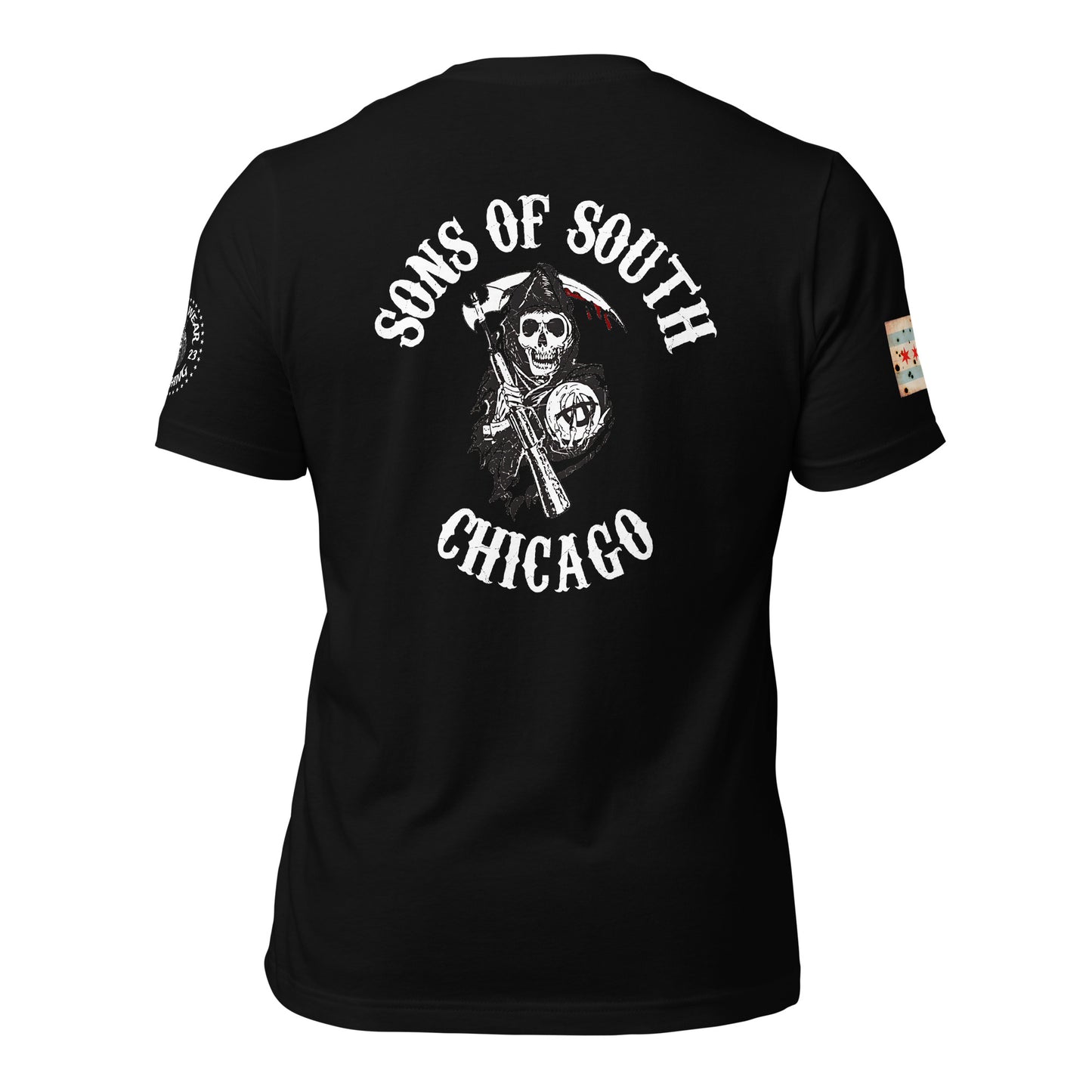 District 004 - South Chicago: Chicago Police Sons of Anarchy Inspired Tee Shirt