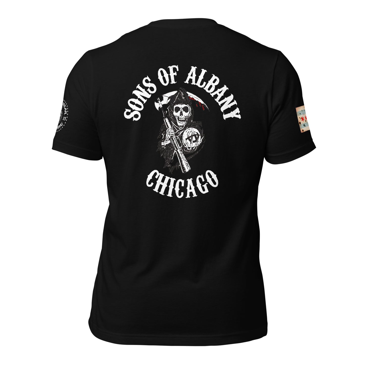 District 017 - Albany Park Chicago Police Sons of Anarchy Inspired Tee Shirt