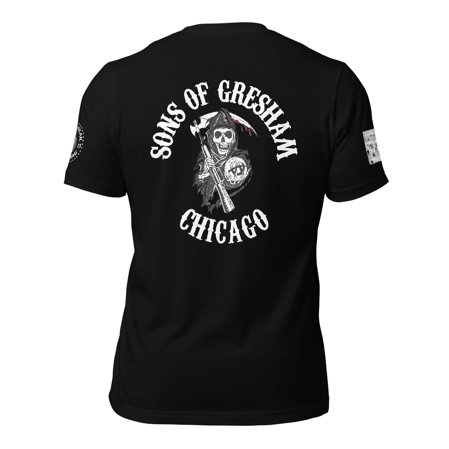 District 006 - Gresham: Chicago Police Sons of Anarchy Inspired Tee Shirt