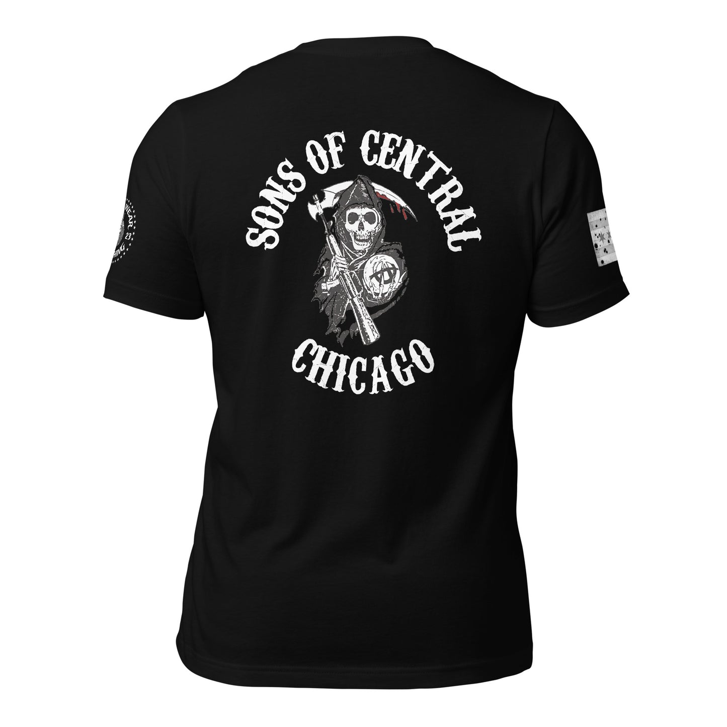 District 001 - Central: Chicago Police Sons of Anarchy Inspired Tee Shirt