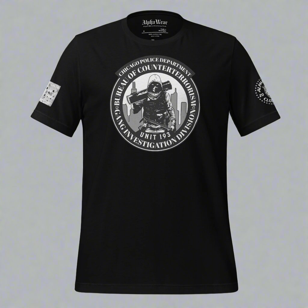 Unit 193 - Chicago Police Department - CPD BCT GID T-Shirt (Front Image)