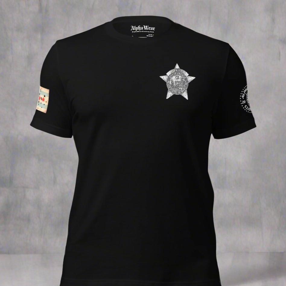 Area 5 - Chicago Police Detective Division Area 5 “Sniper Skull” T-Shirt by Alpha Wear