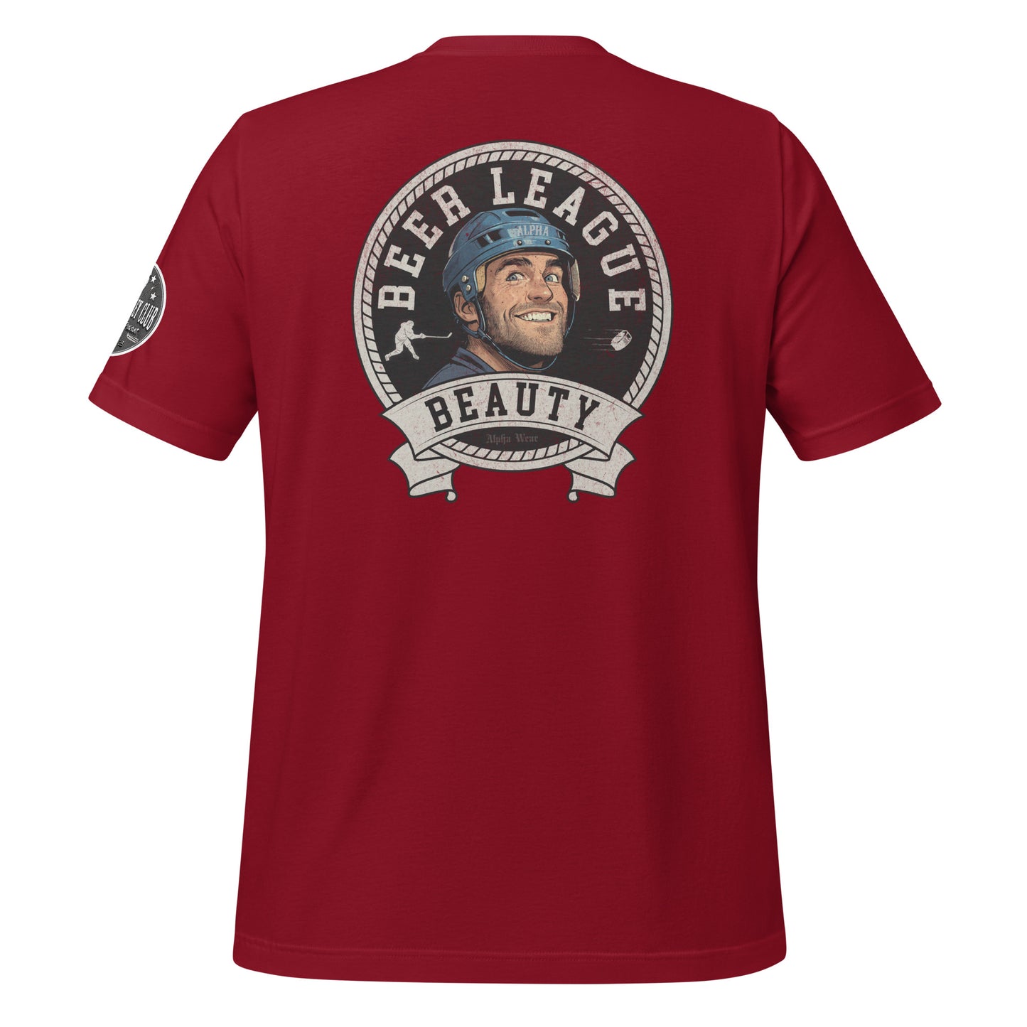 "Beer League Beauty" T-Shirt by Alpha Hockey Club