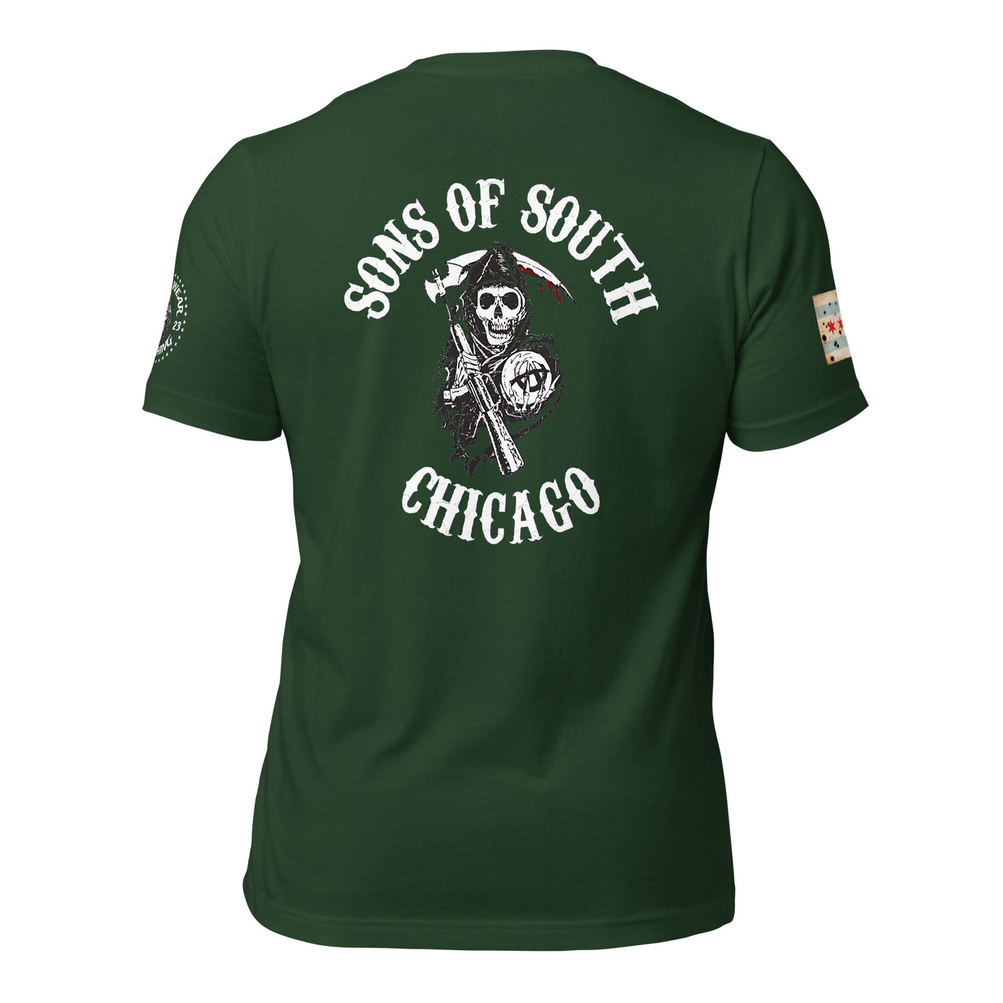 District 004 - South Chicago: Chicago Police Sons of Anarchy Inspired Tee Shirt