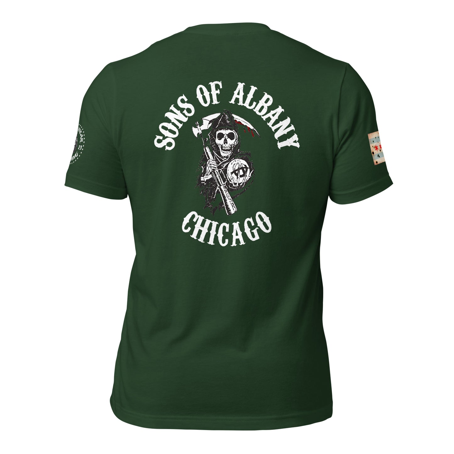 District 017 - Albany Park Chicago Police Sons of Anarchy Inspired Tee Shirt