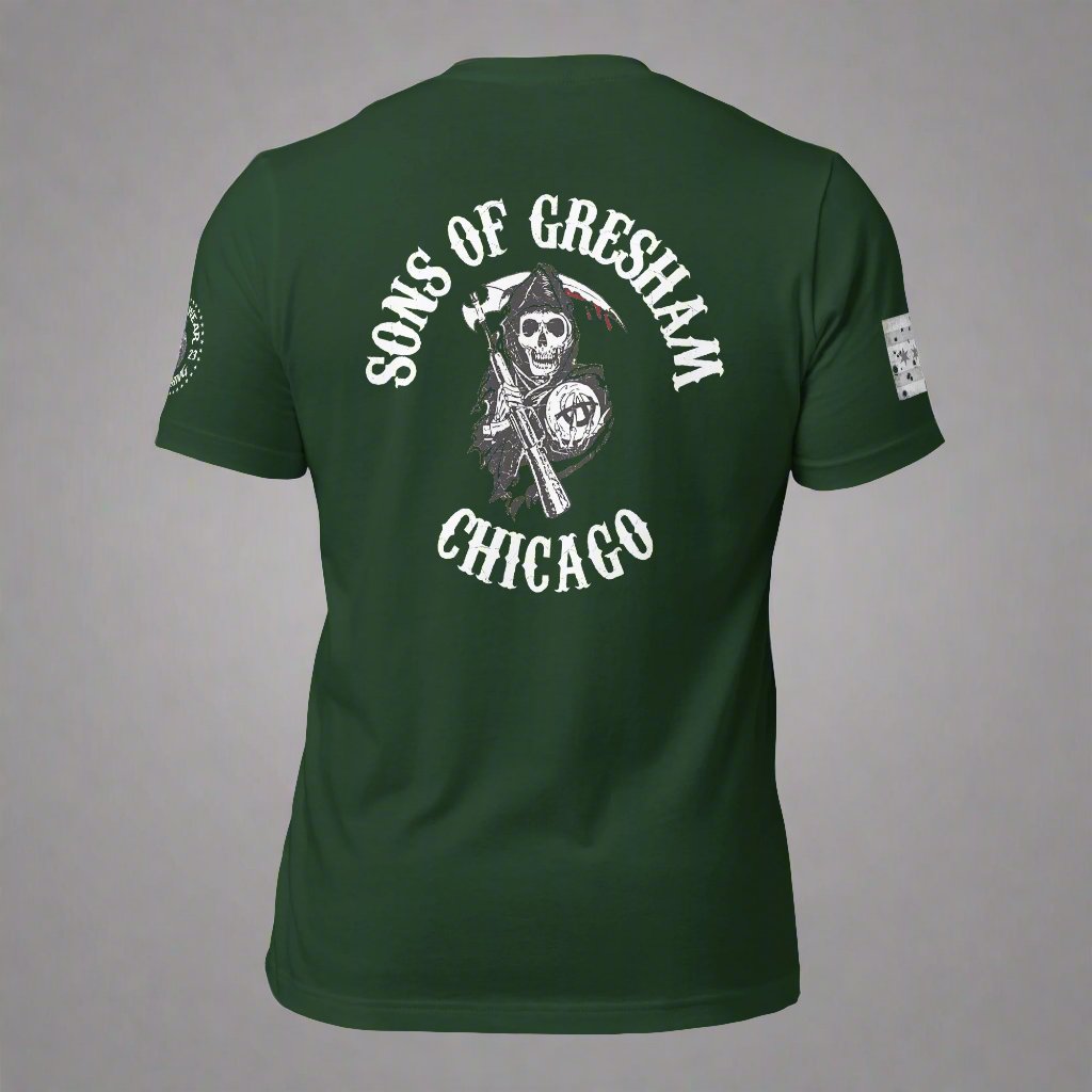 District 006 - Gresham: Chicago Police Sons of Anarchy Inspired Tee Shirt