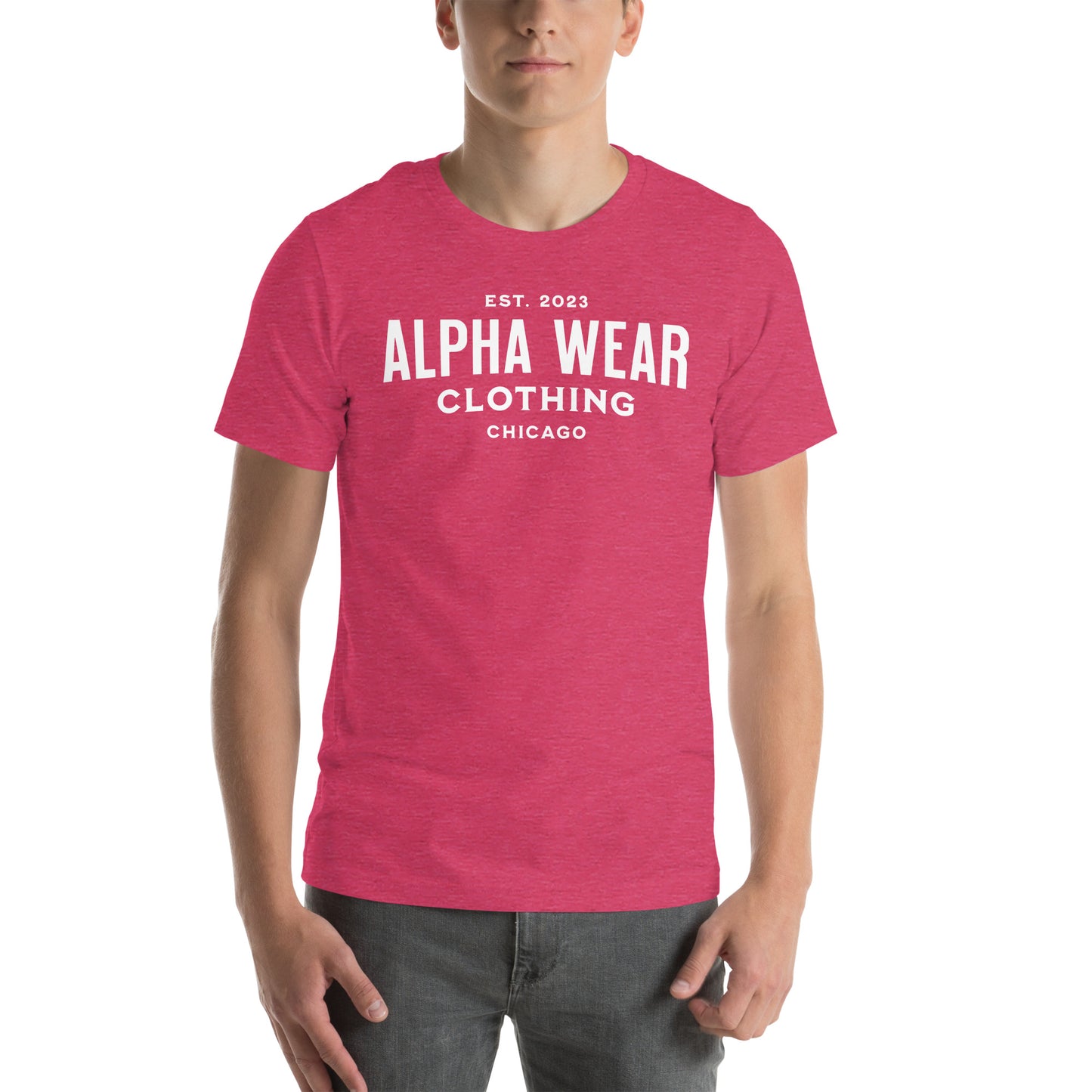 Alpha Wear Clothing Men's Classic Logo Tee - Premium Quality Comfort Fit Shirt for Everyday Wear