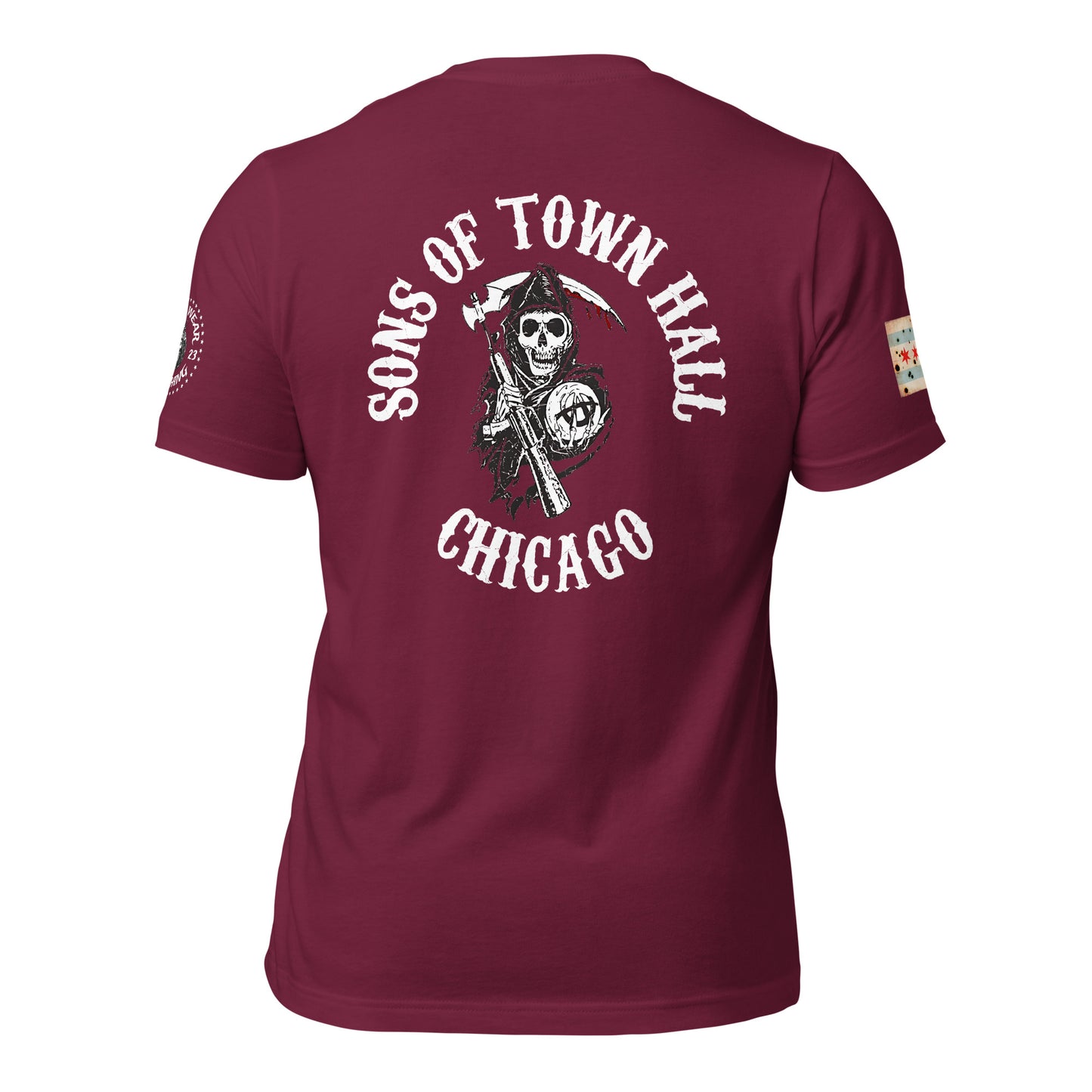 District 019 - Town Hall: Chicago Police Sons of Anarchy Inspired Tee Shirt