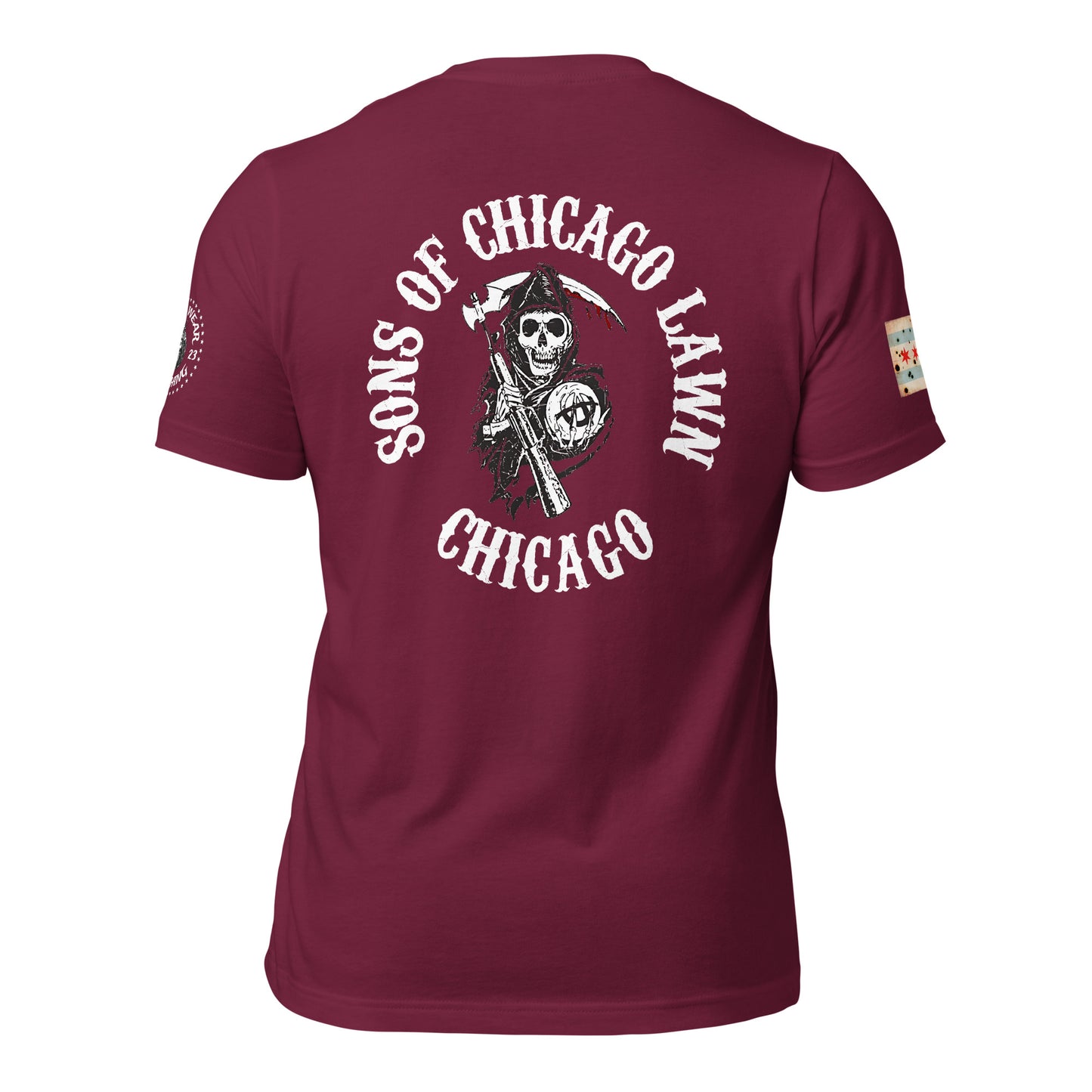 District 008 - Chicago Lawn: Chicago Police Sons of Anarchy Inspired Tee Shirt