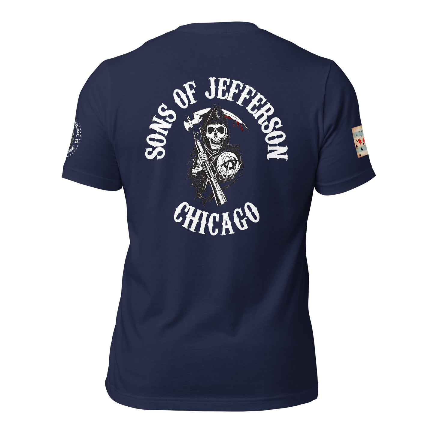 District 016 - Jefferson Park: Chicago Police Sons of Anarchy Inspired Tee Shirt