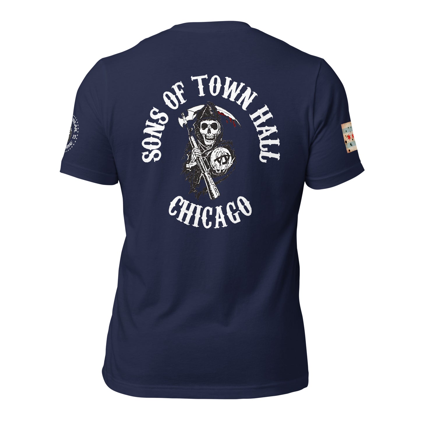 District 019 - Town Hall: Chicago Police Sons of Anarchy Inspired Tee Shirt