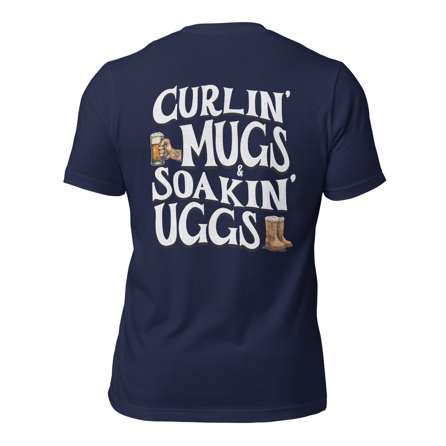 Alpha Hockey Club "Curlin’ Mugs & Soakin’ Uggs" Tee Shirt