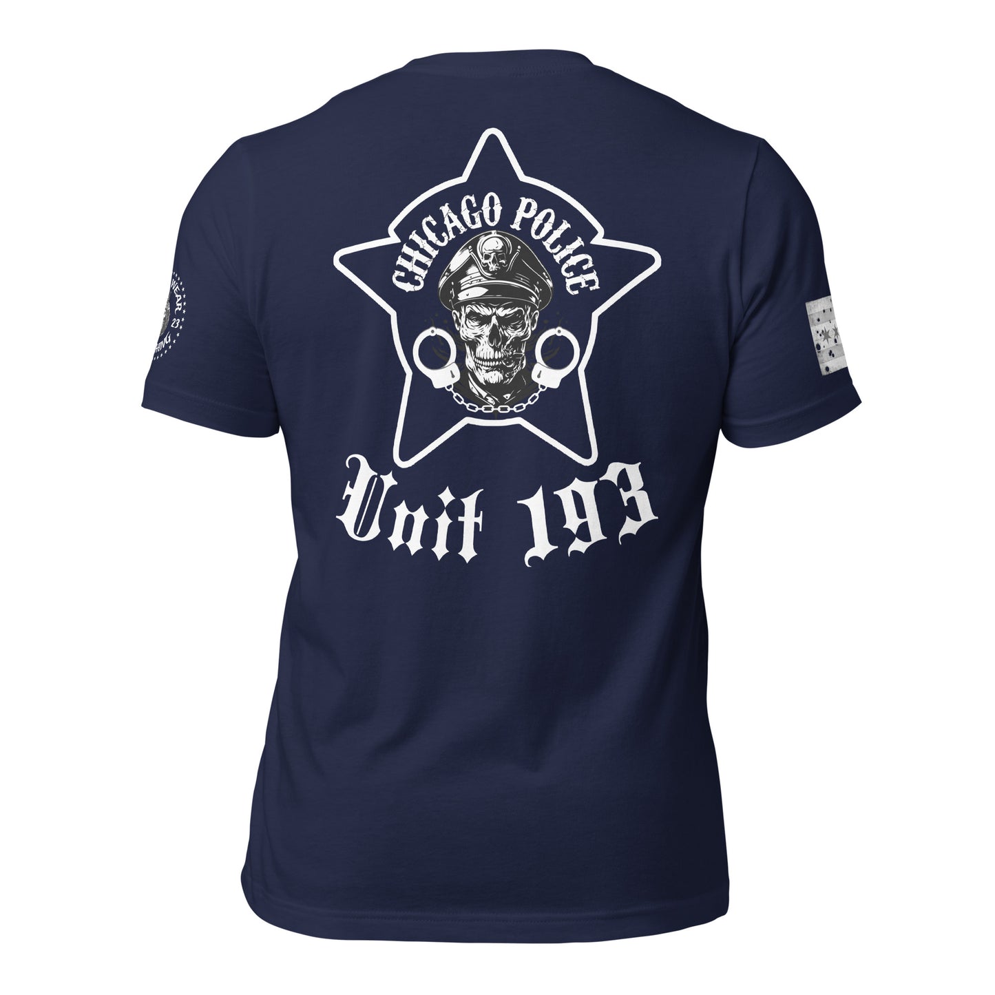 Unit 193 - Chicago Police Department - CPD BCT GID Biker Inspired T-Shirt