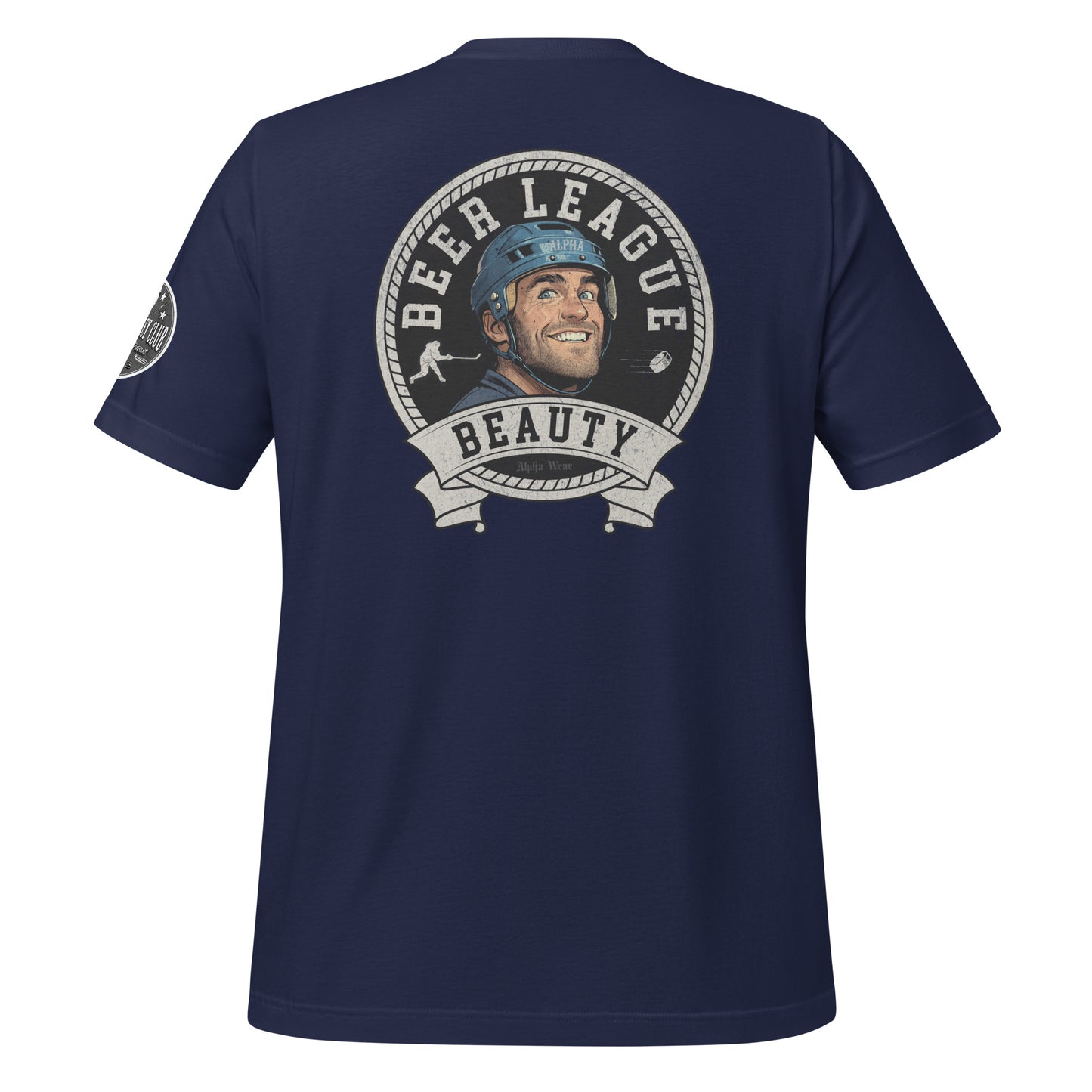 "Beer League Beauty" T-Shirt by Alpha Hockey Club