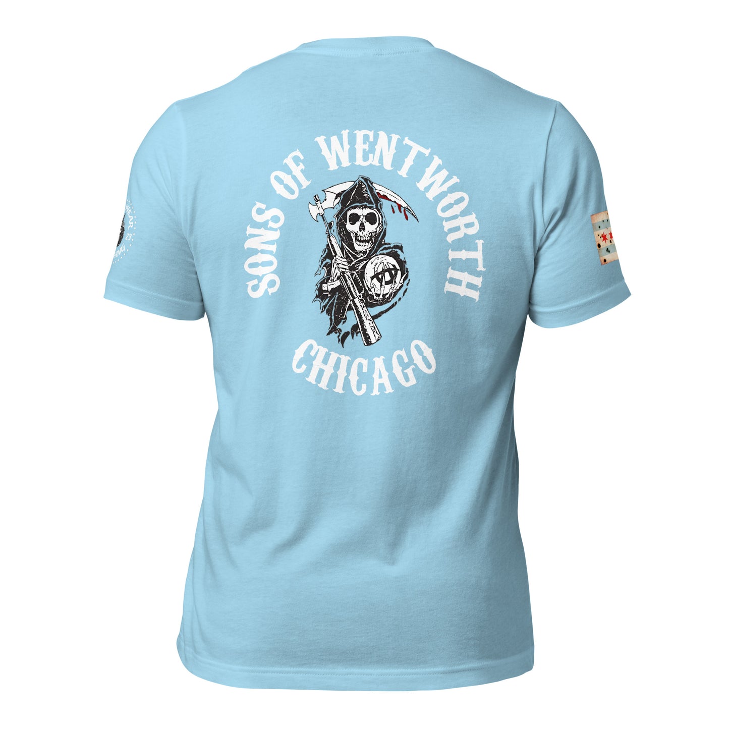 District 002 - Wentworth: Chicago Police Sons of Anarchy Inspired Tee Shirt