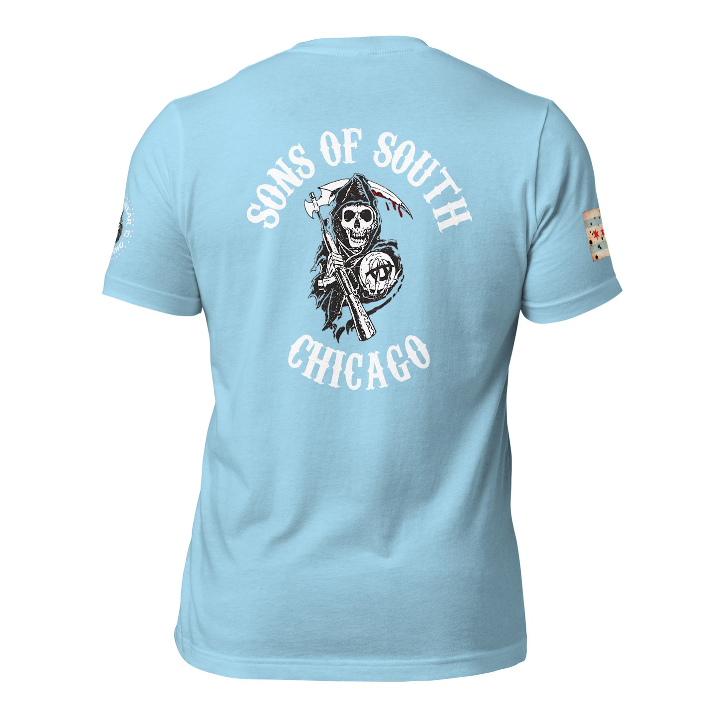 District 004 - South Chicago: Chicago Police Sons of Anarchy Inspired Tee Shirt