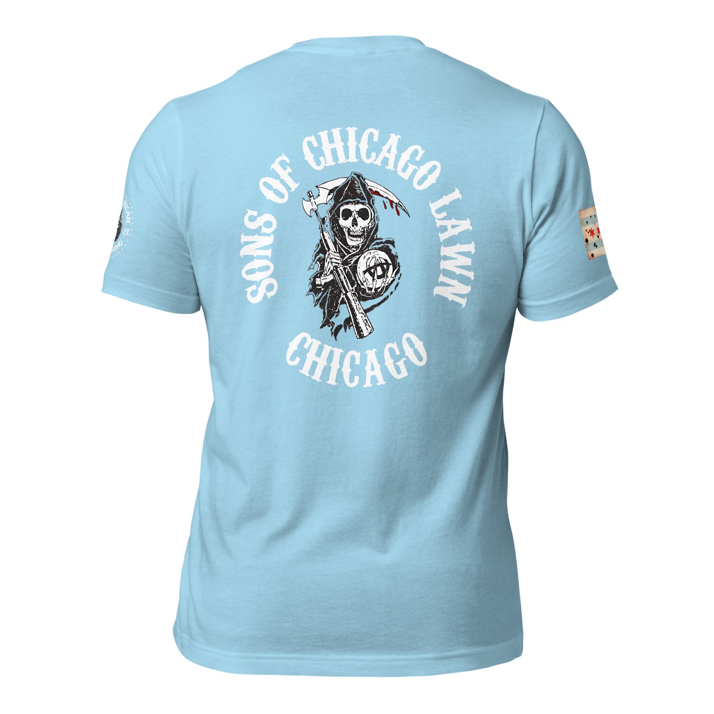 District 008 - Chicago Lawn: Chicago Police Sons of Anarchy Inspired Tee Shirt