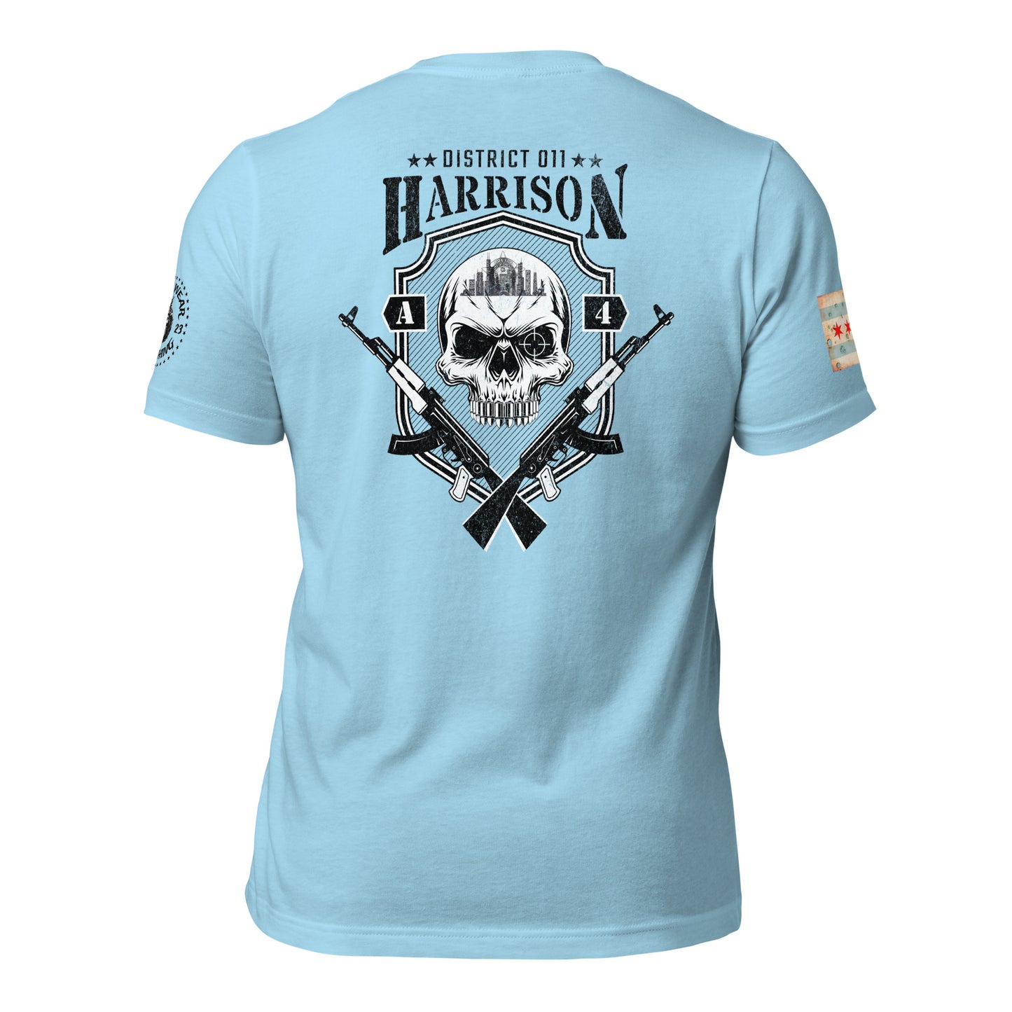 District 011 - Chicago Police 011th District Harrison “Sniper Skull” T-Shirt by Alpha Wear