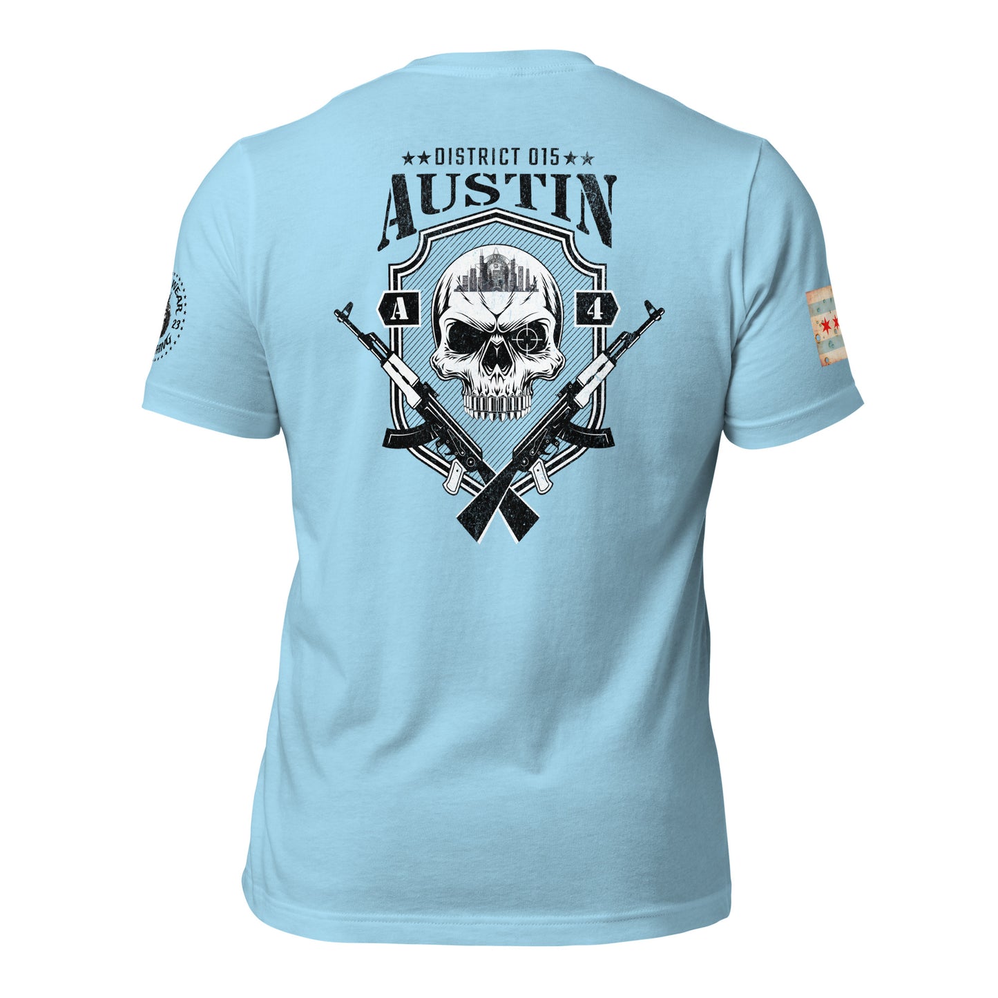 District 015 - Chicago Police 015th District Austin “Sniper Skull” T-Shirt by Alpha Wear