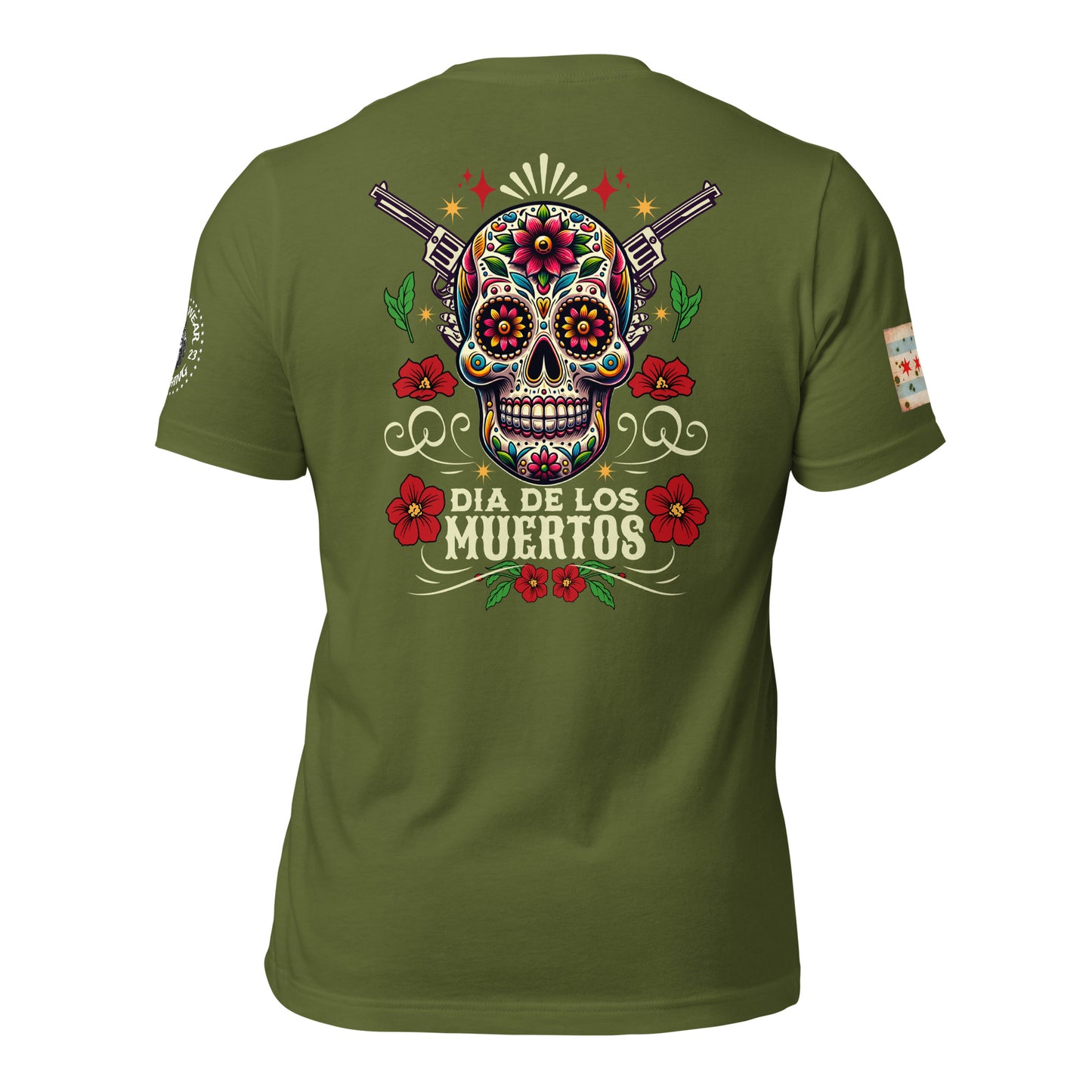 Chicago Police "Dia De Los Muertos" T-Shirt by Alpha Wear
