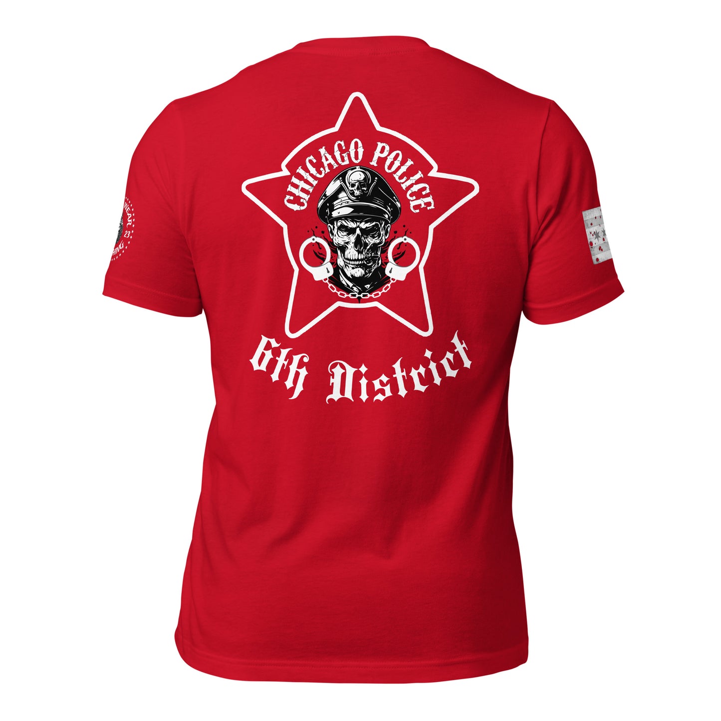 District 006 - Gresham: Chicago Police 006th District Gresham - CPD Biker Inspired Tee Shirt