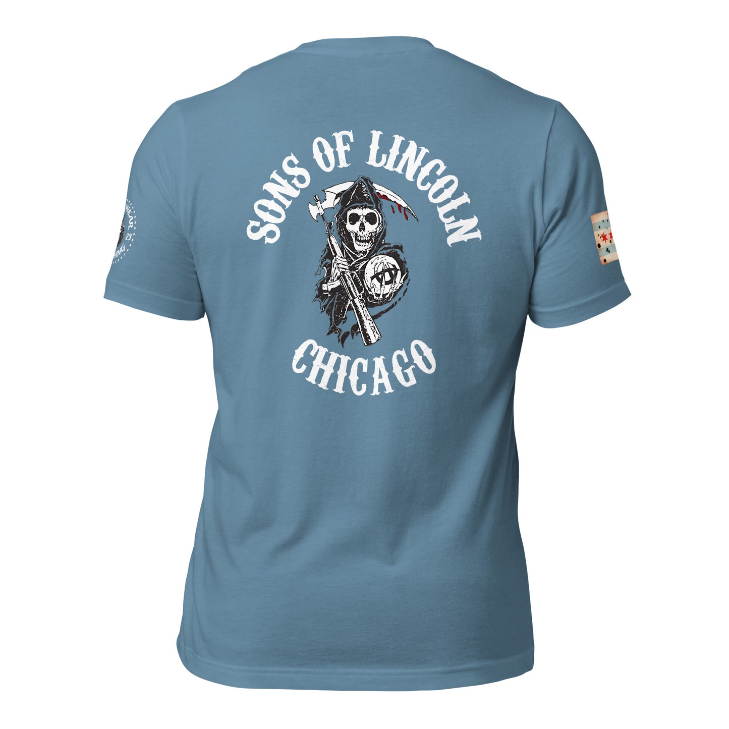 District 020 - Lincoln: Chicago Police Sons of Anarchy Inspired Tee Shirt