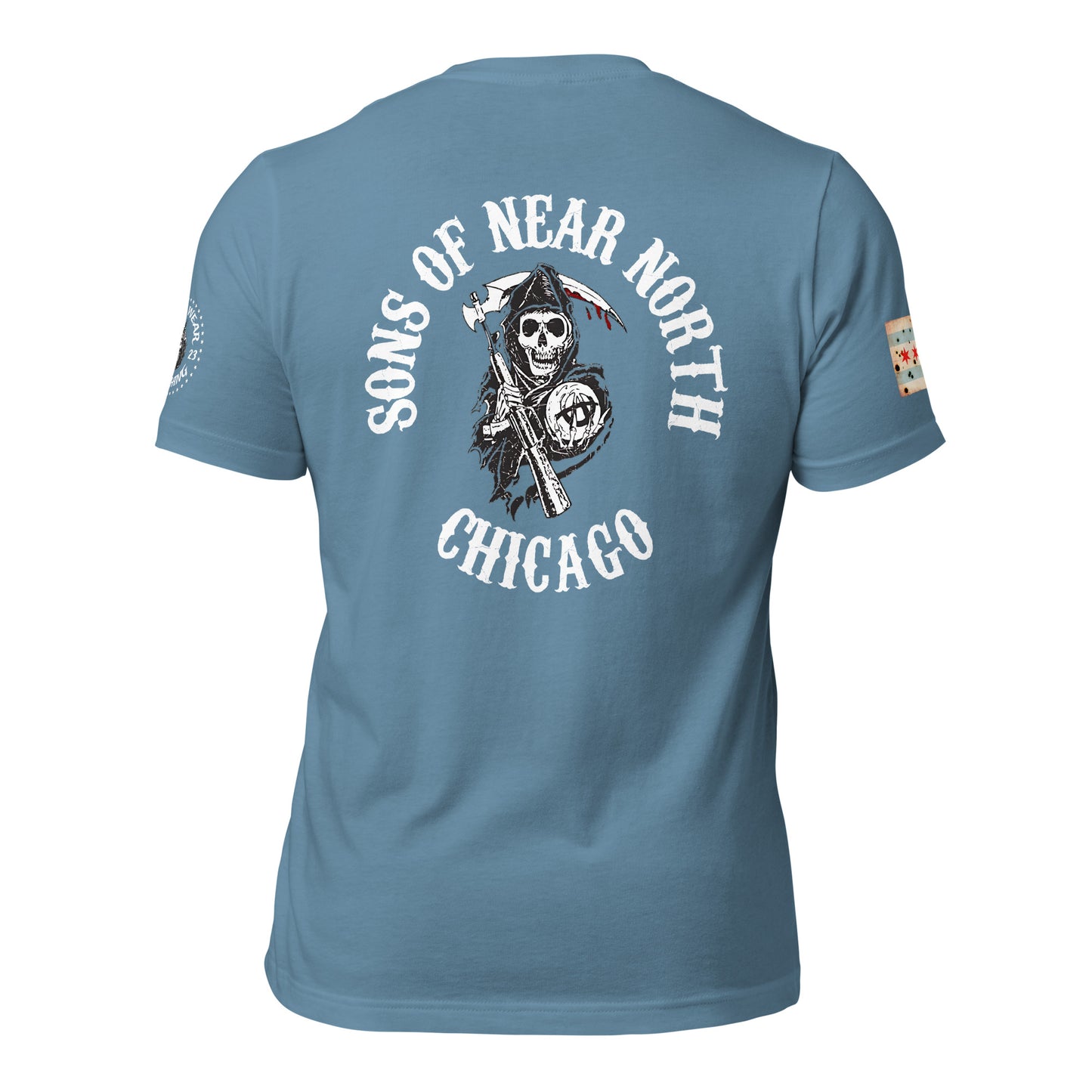 District 018 - Near North: Chicago Police Sons of Anarchy Inspired Tee Shirt