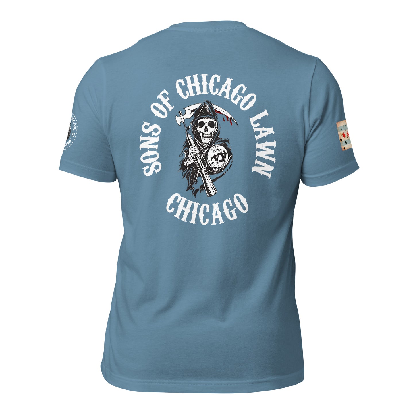 District 008 - Chicago Lawn: Chicago Police Sons of Anarchy Inspired Tee Shirt