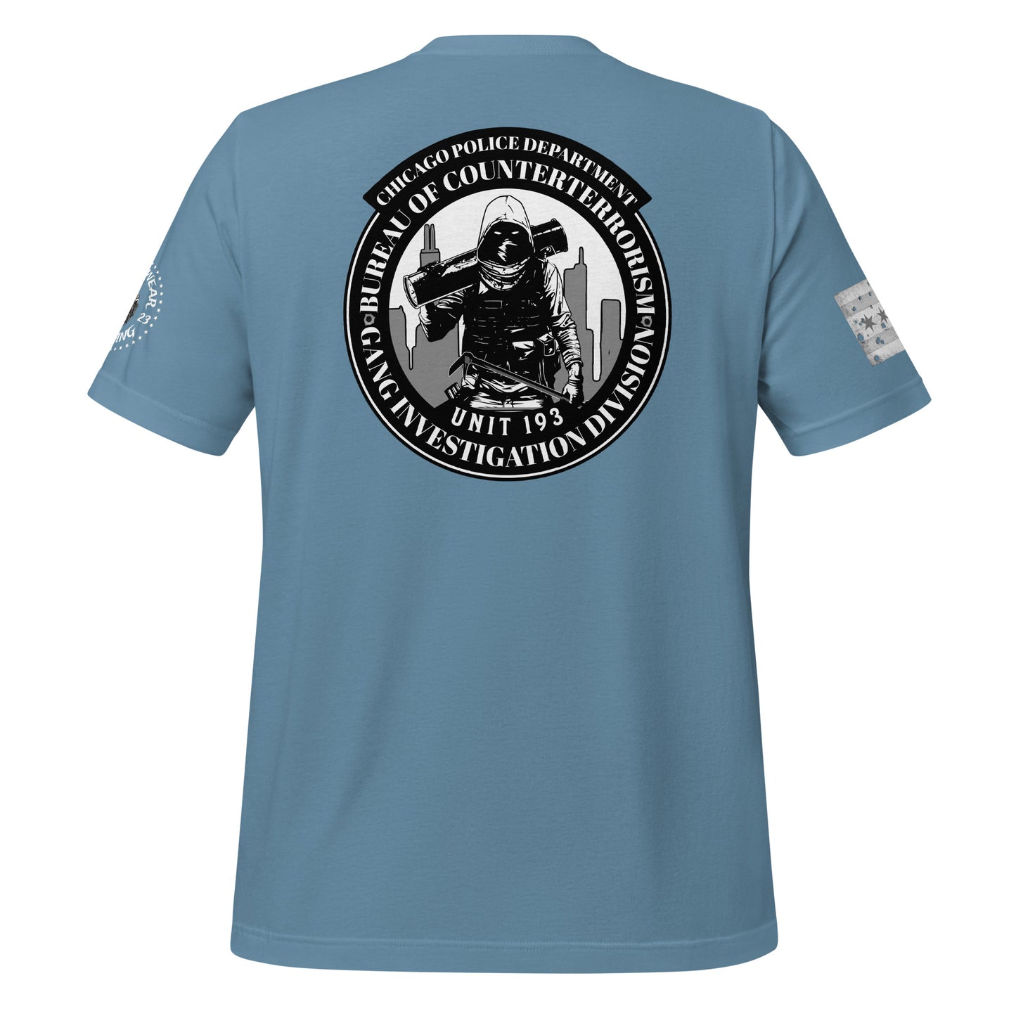 Unit 193 - Chicago Police Department - CPD BCT GID T-Shirt (Back Image)