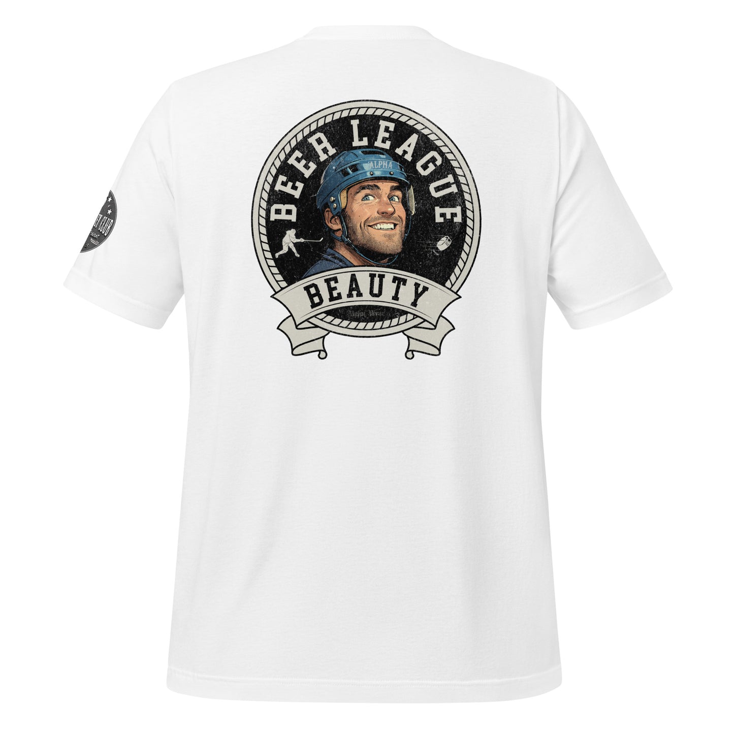 "Beer League Beauty" T-Shirt by Alpha Hockey Club