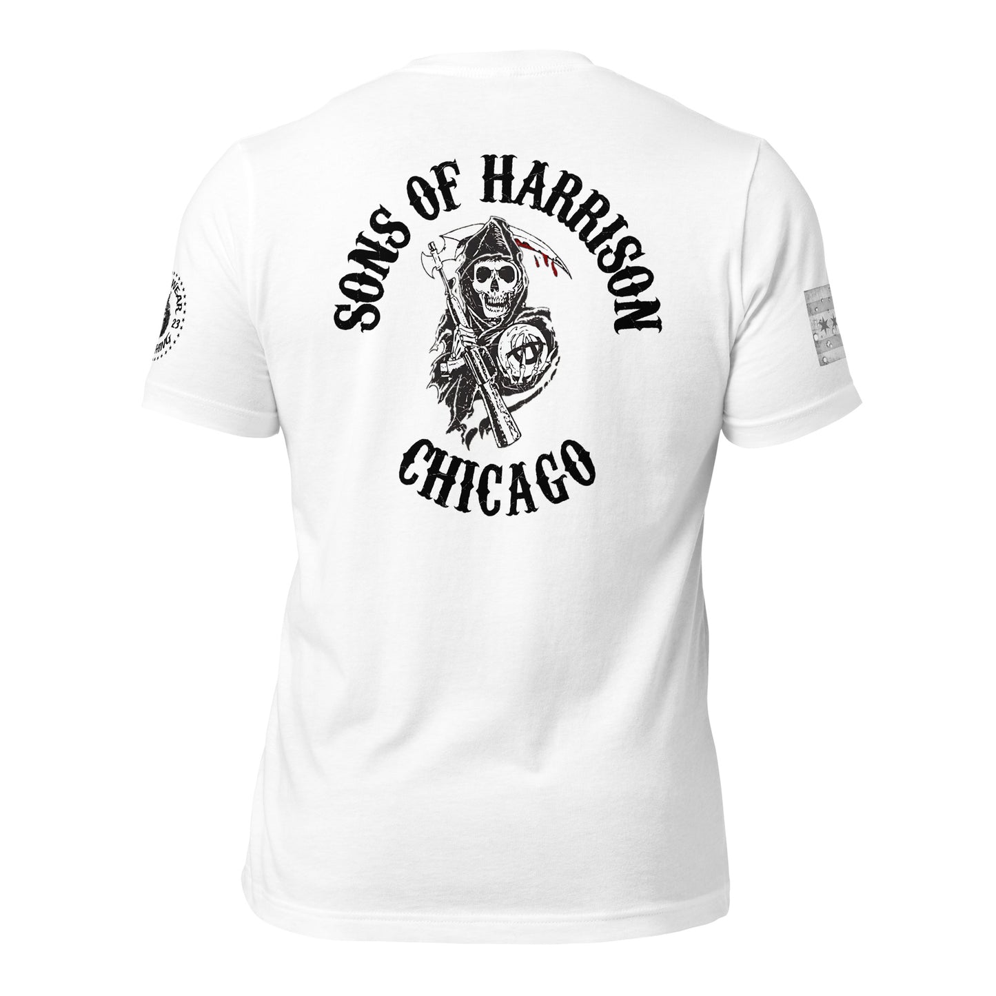 District 011 - Chicago Police 011th District Harrison Sons of Anarchy T-Shirt by Alpha Wear