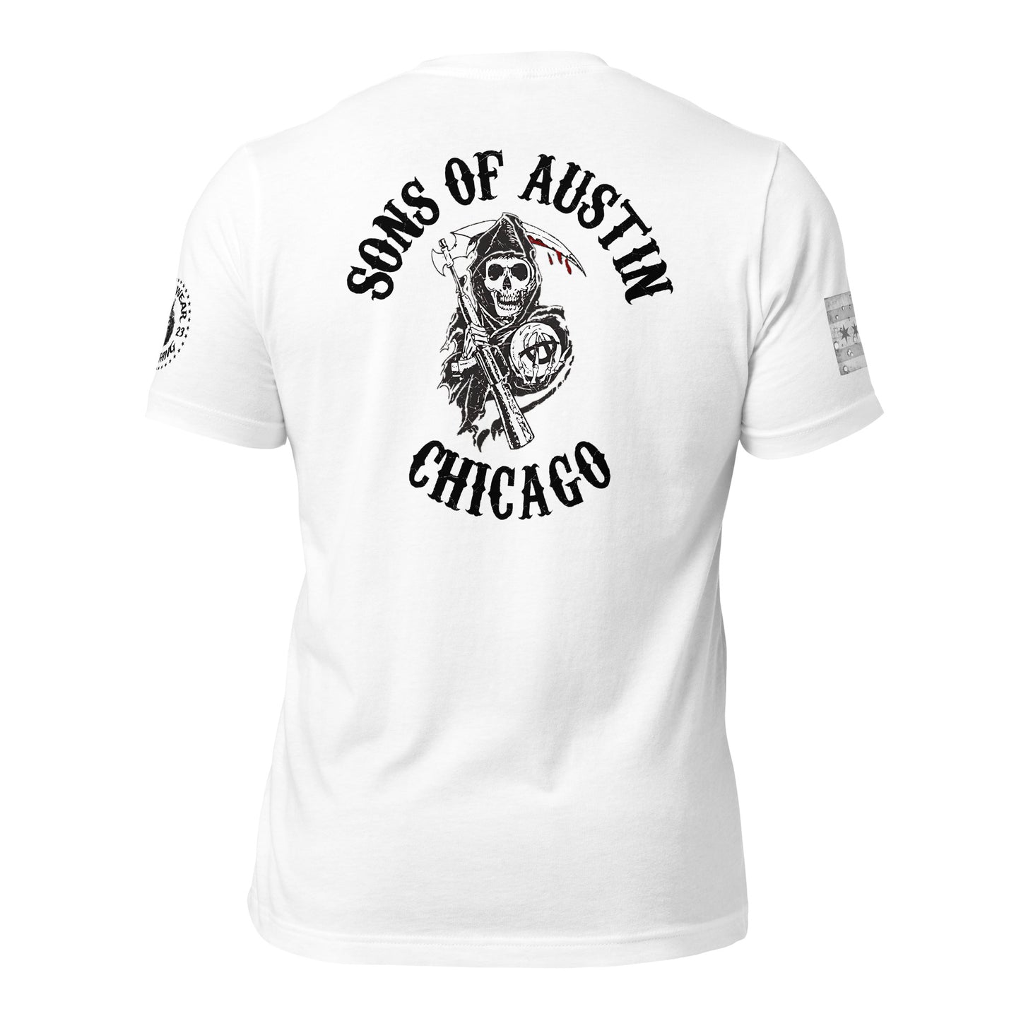 District 015 - Chicago Police 015th District Austin Sons of Anarchy T-Shirt by Alpha Wear