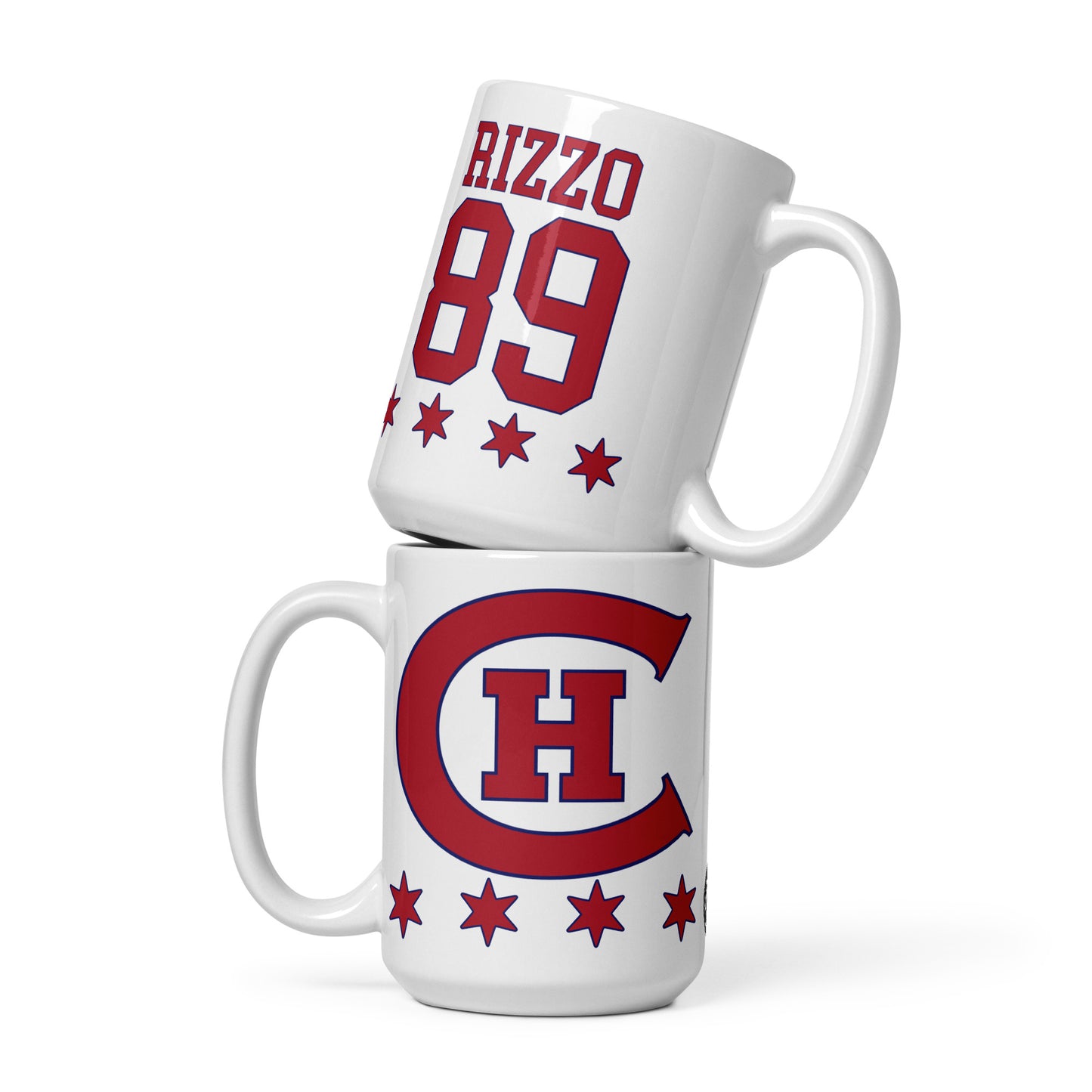 Old Time Hockey Chicago Hockey Club Customizable  Coffee Mug by Alpha Hockey Club