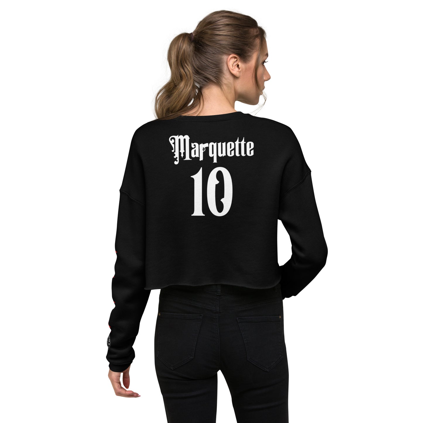 Chicago Police 010th District Marquette Women's Crop Sweatshirt