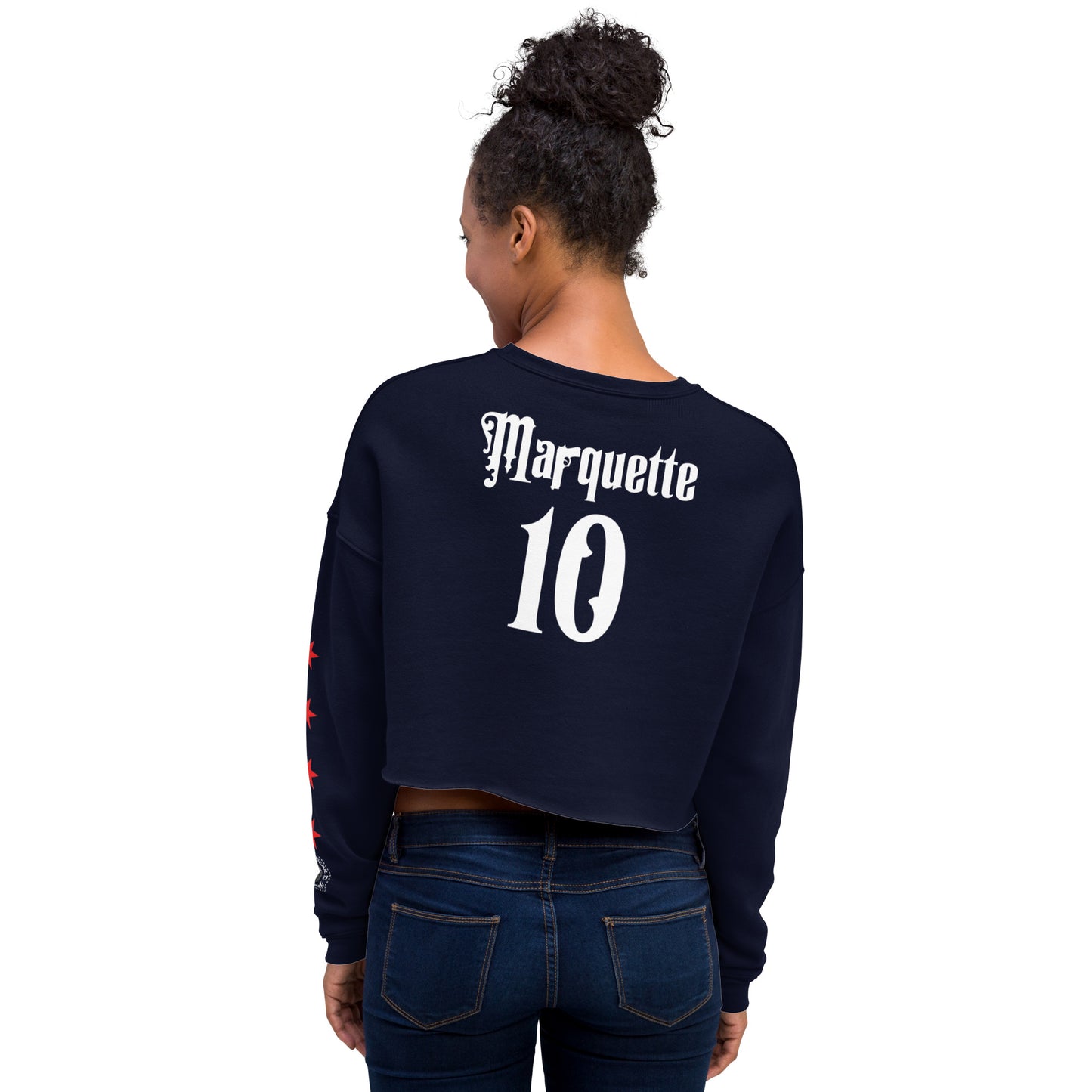 Chicago Police 010th District Marquette Women's Crop Sweatshirt