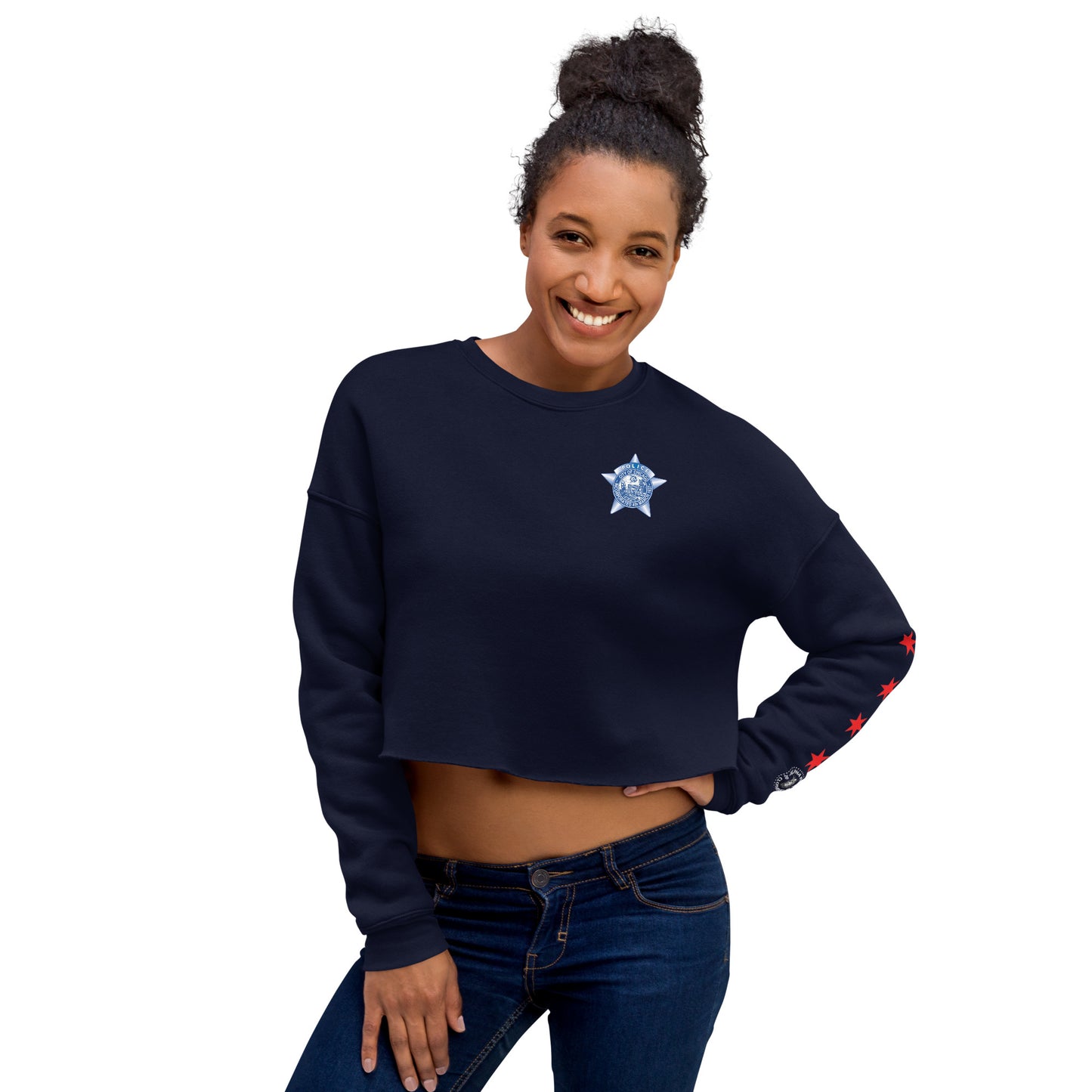 Chicago Police 010th District Marquette Women's Crop Sweatshirt