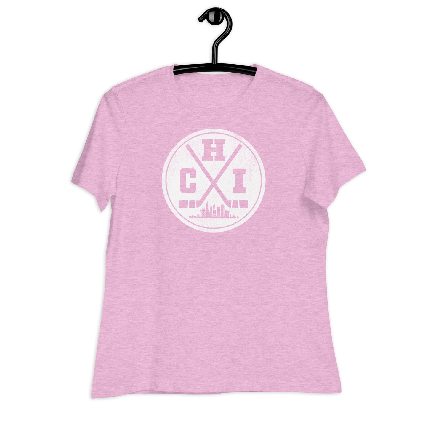 Chicago Hockey Logo Women's Relaxed T-Shirt by Alpha Hockey Club