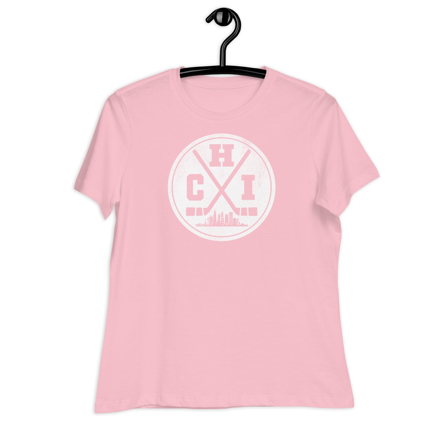 Chicago Hockey Logo Women's Relaxed T-Shirt by Alpha Hockey Club